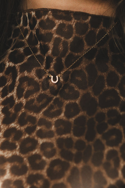 Tiny Horseshoe Necklace