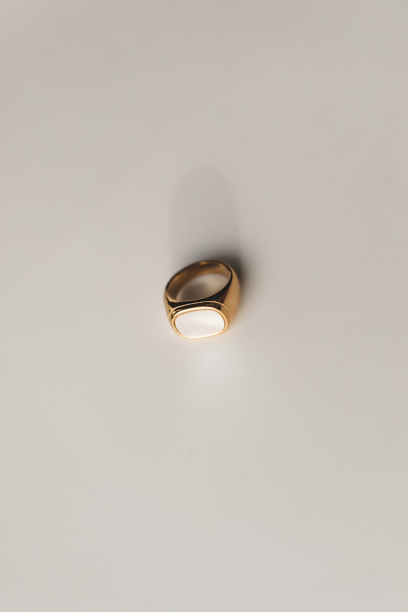 Gold Pearl Ring