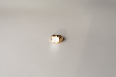 Gold Pearl Ring