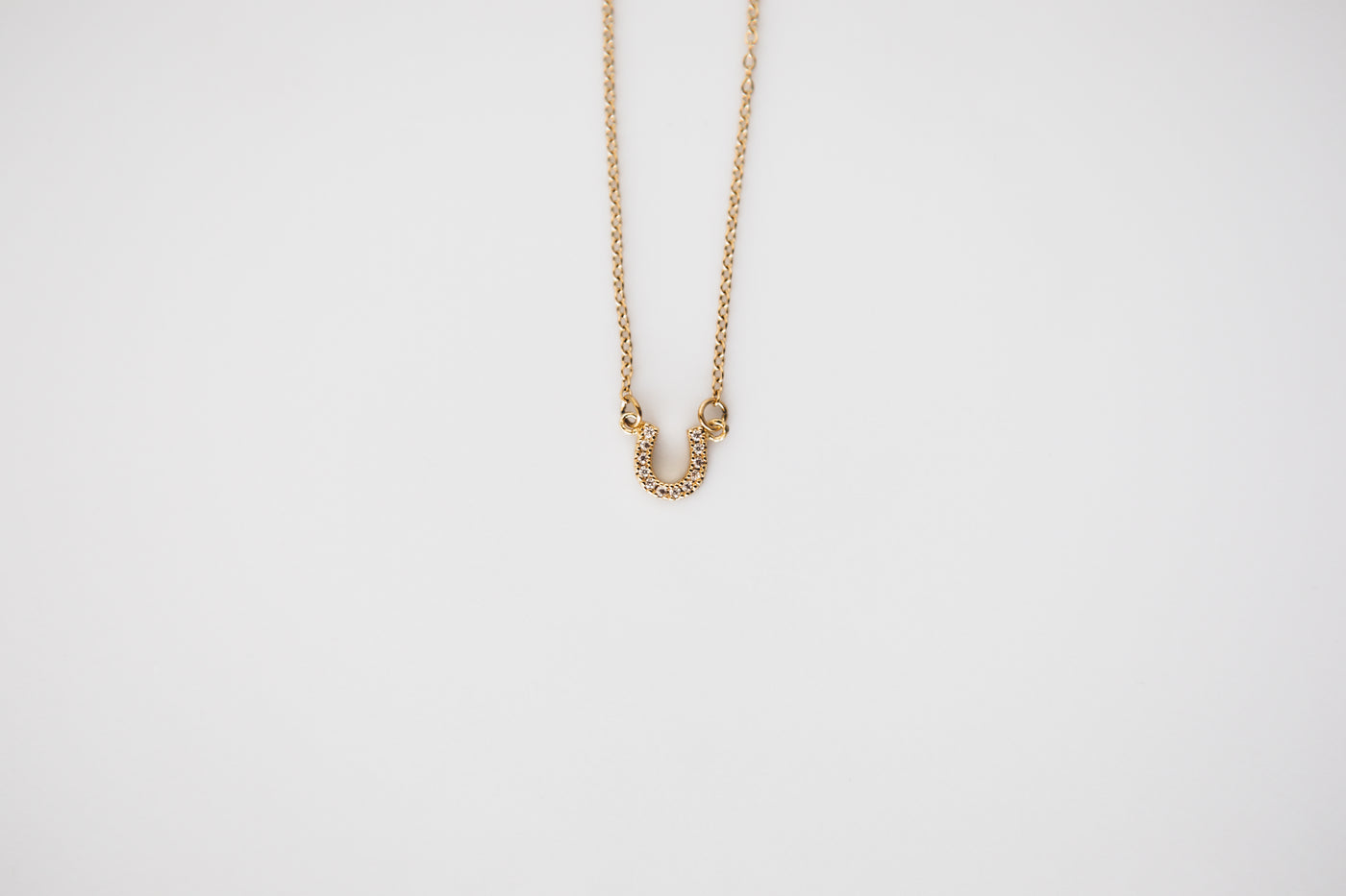 Tiny Horseshoe Necklace