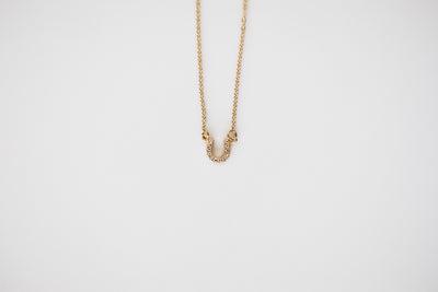 Tiny Horseshoe Necklace