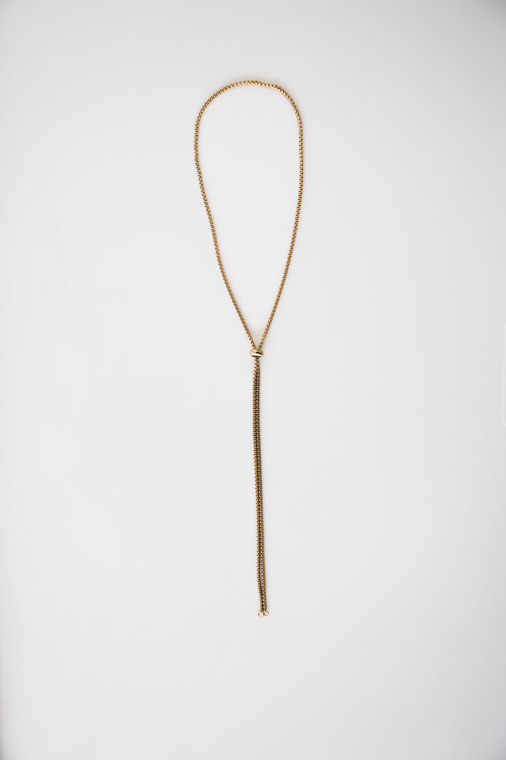 Sliding Bead Lariat Necklace