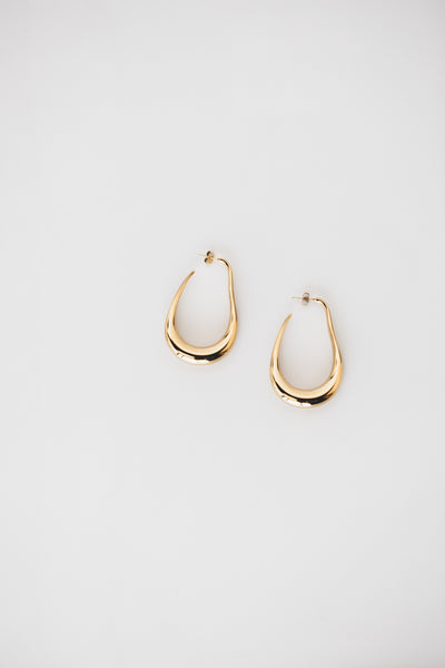 Large Gold Hoop Earrings