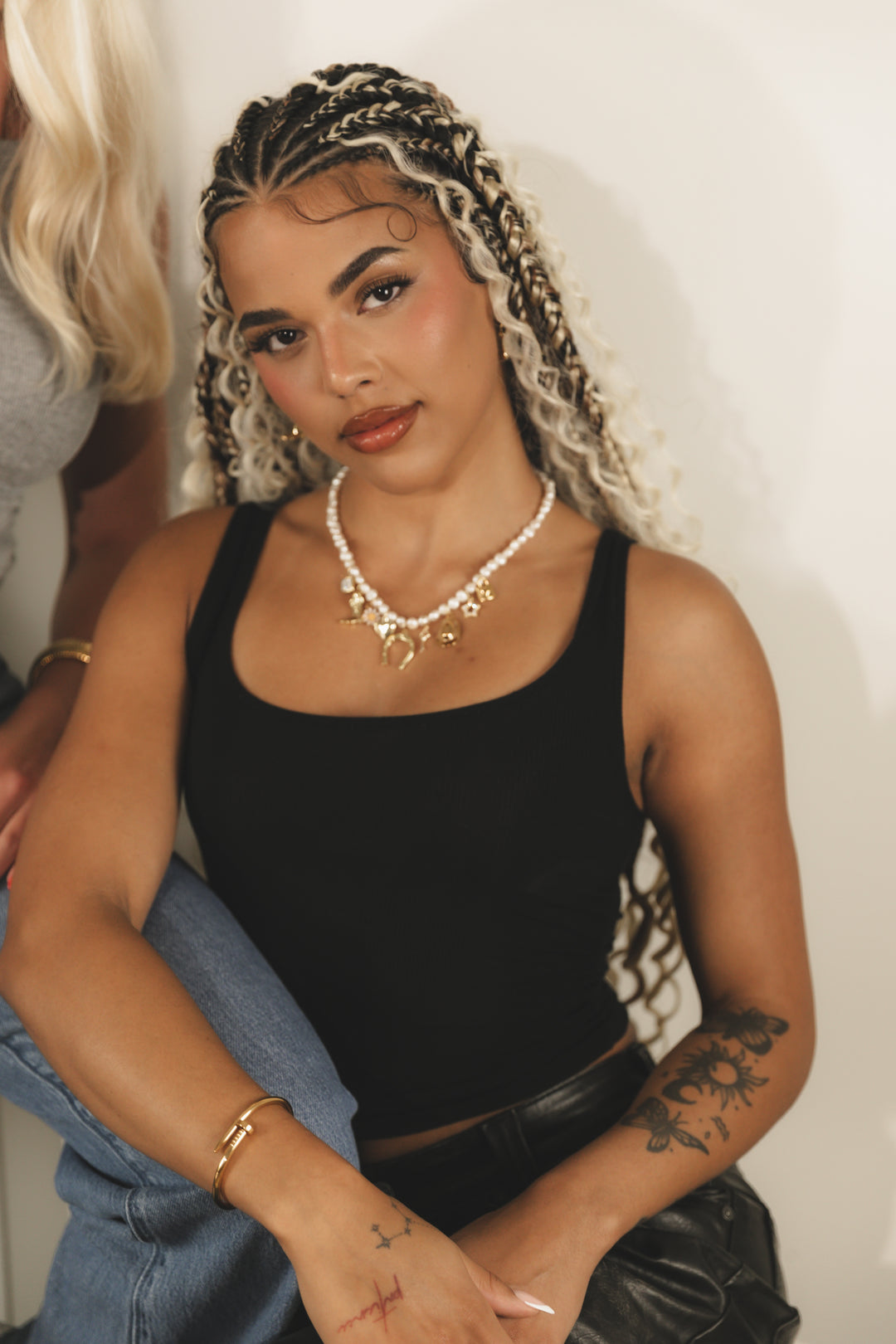 Pearl Charm Necklace – Aubree Says