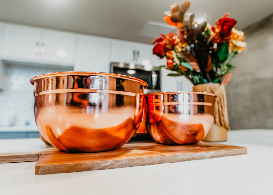 Copper Mixing Bowls & Mixing Bowl Set