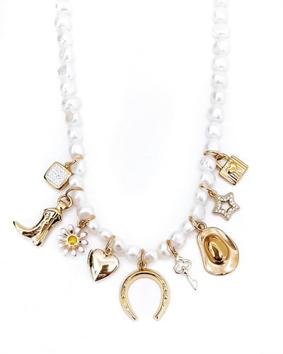 Pearl Charm Necklace