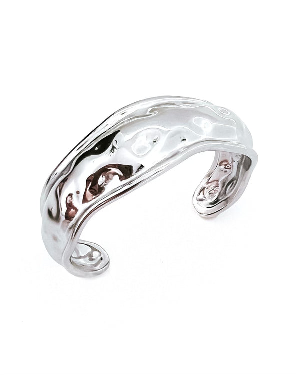 Silver Hammered Bangle