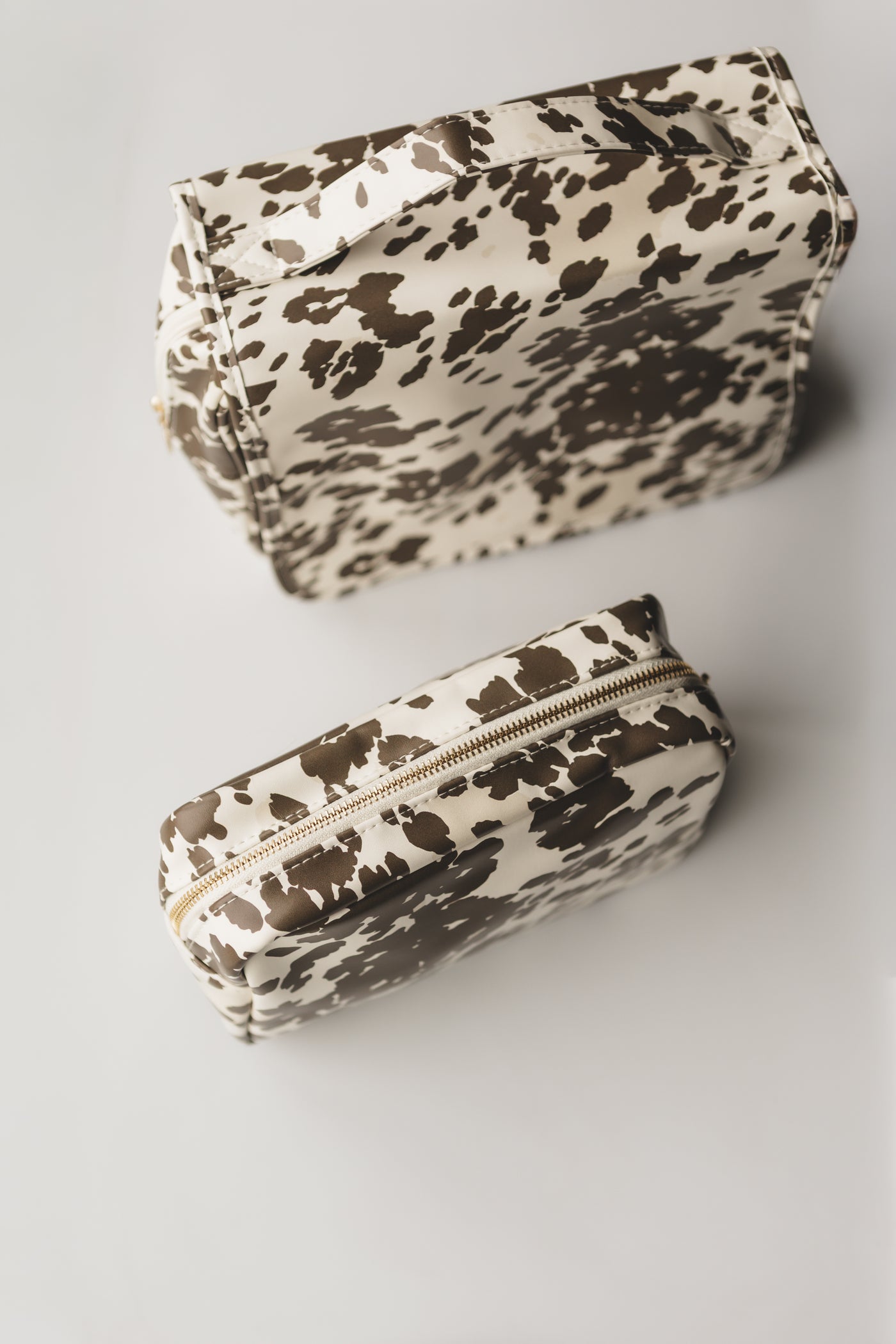 Cow Print Makeup and Toiletry Bag