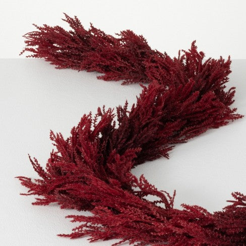 Faux Dried Red Grass Garland