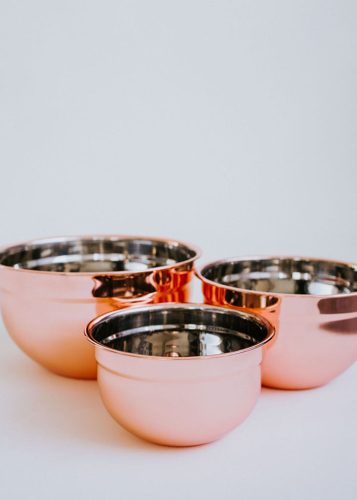 Rose Gold Mixing Bowls