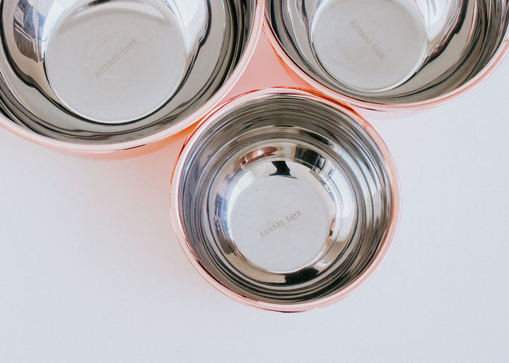 Rose Gold Mixing Bowls